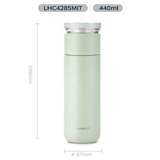 乐扣乐扣  心仪茶水分离保温杯316L不锈钢商务水杯440ML  LHC4285