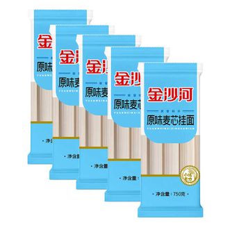 金沙河 750g扎把原味麦芯挂面(X)*5 金沙河 750g扎把原味麦芯挂面(X)*5
