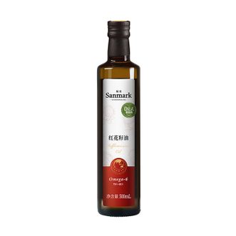晟麦  零反式红花籽油  单瓶装  500ml  冷榨植物油热炒油