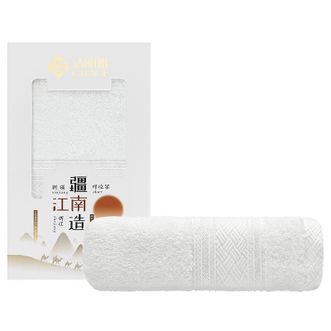 洁丽雅/Grace  毛巾 长绒棉毛巾 面巾 W0393 白色单条装  33cmx75cm A类标准