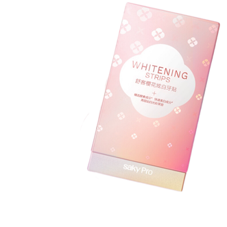 舒客  牙贴光感炫白 即时洁白牙齿拒绝黄牙亮白牙齿  1盒28贴（14对）  舒客如樱璀璨牙贴（14对28贴）