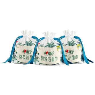 心相印  60片*3袋装（袋装）洗脸巾棉柔系列（卷式袋装）
