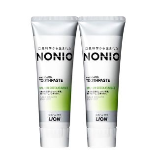 狮王  NONIO牙菌斑口气清新果香型 含氟牙膏呵护牙龈清新口气 柑橘薄荷 130g 2支