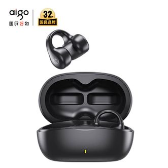 爱国者（aigo）  TWS蓝牙耳机 TX02防水通话降噪开放式不入耳运动跑步耳机 轻便夹耳款