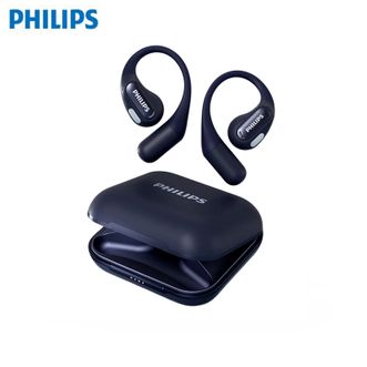 飞利浦（PHILIPS）  蓝牙耳机TAQ4020【深海蓝】挂耳式骨传导概念无线开放式HiFi音质蓝牙6.0跑步运动降噪超长续航适用苹果华为