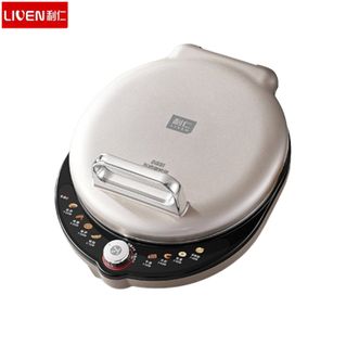 利仁  小钢人不锈钢电饼铛LR-XGR3297 家用0涂层38mm加深2000W双面加热电饼档烙饼专用无涂层可调火早餐机