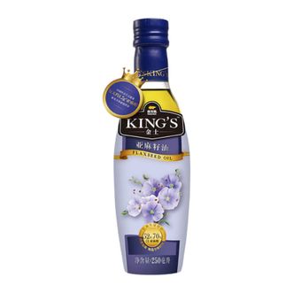 金龙鱼  KING’S食用油 进口原料 特级初榨亚麻籽油250ml