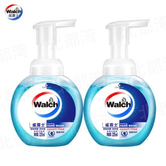 威露士/Walch  泡沫洗手液清洁抑菌滋润洁净儿童家庭通用 有效抑菌99.9% 健康呵护瓶装225ml*2