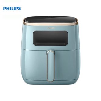 飞利浦/Philips  空气炸锅全自动底盘炸锅智能触控5.6L大容量可视窗HD9257/70 蓝