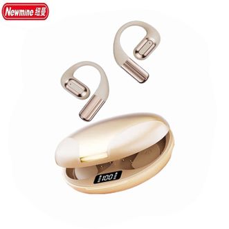 纽曼（Newmine）  蓝牙耳机CT12【肤色】无线挂耳开放不入耳骨传导概念运动降噪高音质大电量超长续航【云感佩戴+杜比全景音】