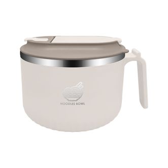 伯尔尼斯  304不锈钢泡面碗 学生上班族饭盒大容量大号 1350ml配餐具 BENS-518