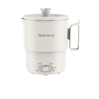 艾贝丽/Abereve  折叠水壶便携电水壶1L容量电煮锅电开水壶炖煮锅 旅行料理锅出差烧水壶宿舍泡面碗电火锅电炖锅电热水壶