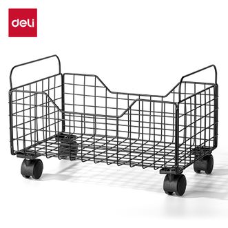 得力/deli  带脚轮可移动收纳筐 PJ106（两色可选）