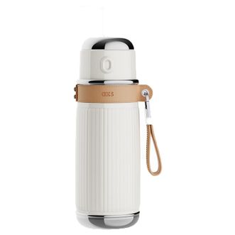 AKS  FUFU复古壶大容量保温杯316不锈钢水杯带盖便携随行杯复古壶 白色-可可岛850ml AKS667-W