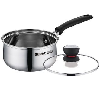 苏泊尔(SUPOR)   奶锅 304不锈钢煮面锅 小红圈带盖辅食锅  ST16H1