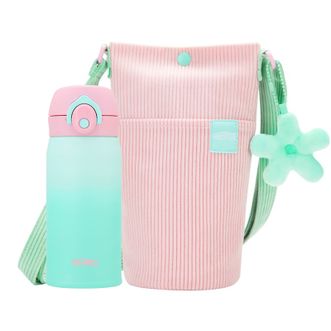膳魔师（THERMOS）  保温杯吸管杯大容量儿童男女士学生水杯教师节礼物TEMI 桃气青芒/蓝莓汽水/芋泥啵啵 350ml 附赠杯包