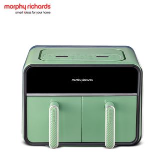 摩飞 /Morphy Richards  空气炸锅 家用8L大容量可视双炸篮多功能空气炸烤箱炸薯条鸡翅机MR8100绿色