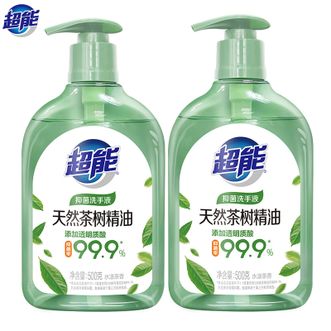 超能  抑菌洗手液(水漾茶香)500g*2瓶 洁净洗手 天然茶树精油