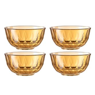 乐扣乐扣（LOCK&amp;LOCK）  琥珀色4个碗LLG1025S4FU