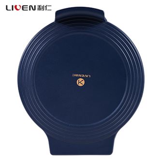 利仁/LIVEN  电饼铛电烤炉双面加热煎烤机电烤盘 煎饼烙饼锅三明治机烹饪早餐机浮动式烧烤盘煎烤盘电煎锅LPBC-82蓝色
