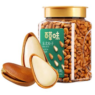 百草味 东北松子500g*1罐 手剥开口松子 每日坚果干果休闲零食家庭罐装 松子