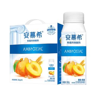 伊利  安慕希黄桃燕麦希腊风味酸牛奶200g*10瓶