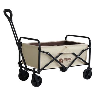 趣游帮  便携折叠营地车  坚固耐用80L容量伸缩拉杆120kg高承重露营车