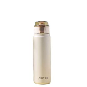 希乐  轻松保温杯大容量316不锈钢水杯学生吸管水杯570ml   XB-24125-570