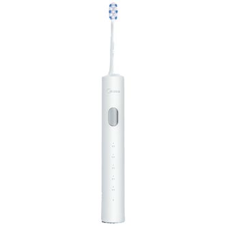 美的/Midea  电动牙刷声波震动长续航智能换区提醒净白软毛刷头YS7象牙白