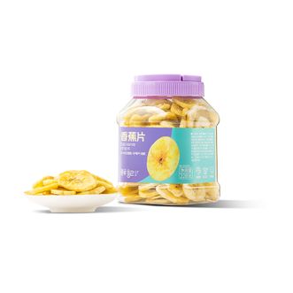 鲜记/xianjee  香蕉片低温烘烤小吃水果干自然原香228g