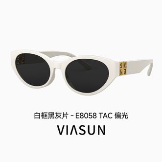 薇尚 ViΛsun  太阳镜 E8058 C7米白框全灰片