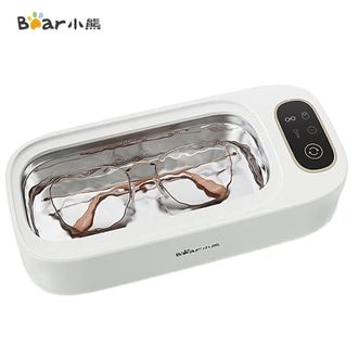 小熊/Bear  超声波清洗机 家用洗眼镜机多物品清洗清洁盒 眼镜清洗器 首饰牙套小型清洗机电动洗眼镜器