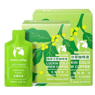 瑞幸咖啡/lucking coffee  速溶无糖黑咖啡25ml18杯生椰风味