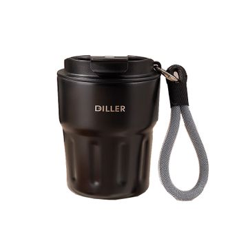 迪乐贝尔/DILLER  保温杯咖啡杯可爱便携高颜值男女学生水杯刻字定制节日礼品随行杯 咖啡杯300ml