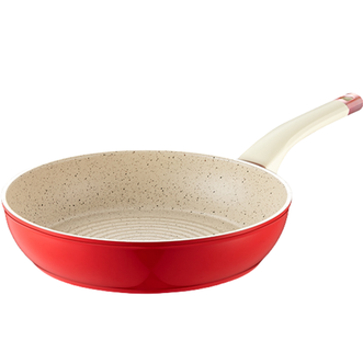 爱仕达（ASD）  聚油不凸底煎锅不跑油 复合锅底加高锅身 24厘米无盖款