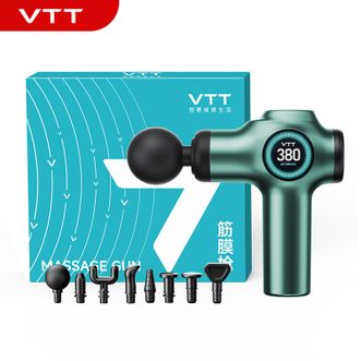 VTT  筋膜枪专业肌肉放松按摩仪迷你便携 强劲大力度全身肩颈按摩枪【99档变速调节】绿色