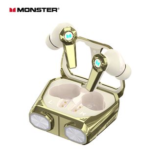 魔声  （Monster） XKT32  蓝牙耳机入耳无线跑步运动音乐HIFI高音质高清通话人体工学随身便携适用于华为OPPO 星际绿【立体音效丨超强续航】