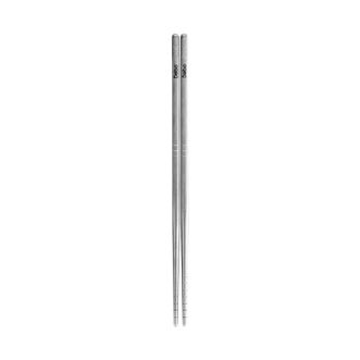 Debo  梅诺斯-单双纯钛筷子家用高档筷防霉磨砂防滑防烫 银色 1双 DEP-DS478