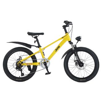 Jeep  18寸7速带LED灯儿童山地车自行车 勇敢者-辐条轮