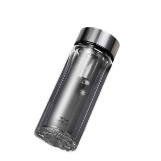 万象（WANXIANG）   双层玻璃杯泡茶杯喝水杯子带滤网水杯255ML