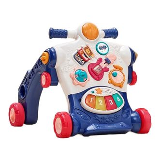 Bc Babycare  调速婴儿学步车9个月-3岁宝宝多功能平衡车防翻助步手推车 格里蓝【升级款二合一可调速】