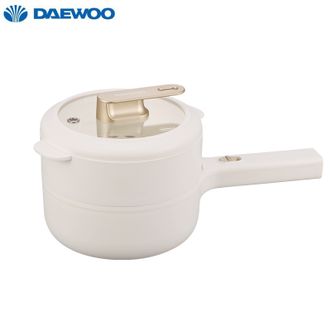 大宇  电煮锅多功能小型电火锅宿舍学生1.5L容量电热锅多功能多用途锅  DYZG157-0米白（升级版）
