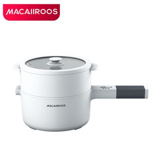迈卡罗/MACAIIROOS  电煮锅1.5L小电锅多用途锅宿舍学生锅火锅蒸煮家用煮面小型迷你锅