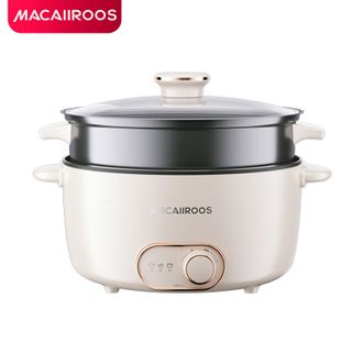 MACAIIROOS  电煮锅小电锅多用途锅宿舍学生锅火锅蒸煮一体家用煮面小型迷你锅早餐机 MC-HG3528