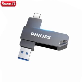 飞利浦（PHILIPS）  U盘61UT-C【32GB】Type-C双接口手机U盘USB3.2金属旋转 高速读写 商务办公学习耐用优盘