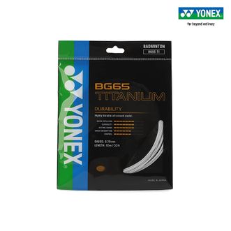 尤尼克斯（YONEX）  BG65TICH 羽毛球拍线 羽拍线 球线 耐久型yy