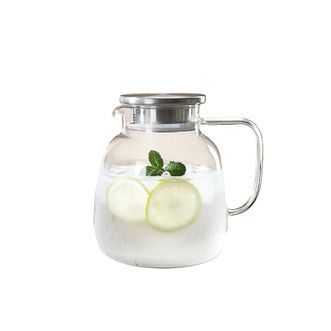 青苹果（QINGPINGGUO）  耐高温冷水壶升级加厚单只圆趣壶1800ML