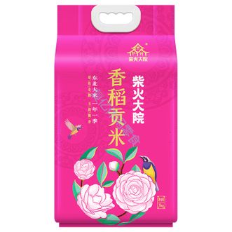 柴火大院  粳米寿司米圆粒 【香糯黏弹】香稻贡米5kg×1袋