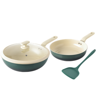 WORLD KITCHEN  康宁纳米陶系列不粘锅具三件组 WK-GJ03J60C-JY/KZ