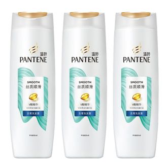 潘婷/Pantene  洗发水  丝质顺滑去屑洗发露  200g*3瓶  柔顺亮泽水润  修护受损发质